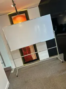 6ft X 3ft Whiteboard With Movable Stand