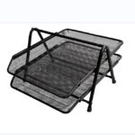2 tier mesh document tray organiser
