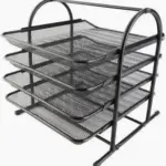 4 tier mesh document tray