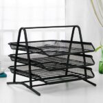 3 tier metal mesh document tray desk file organizer for office Kenya